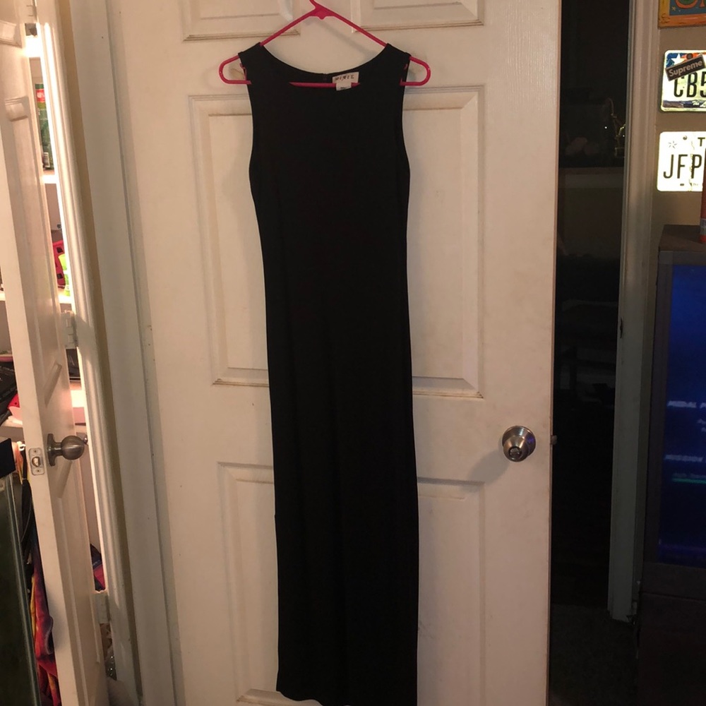 Elegant long black dress